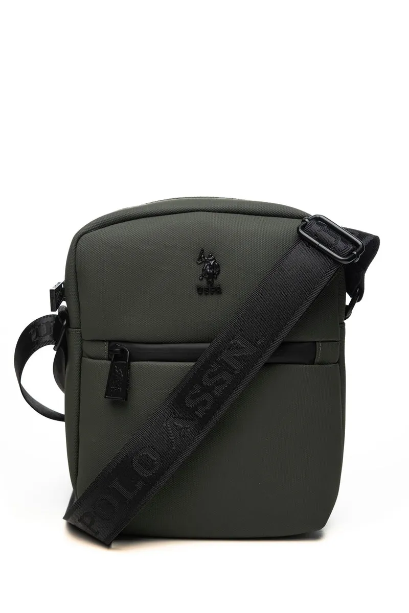 Borsello U.S. Polo Assn. Arrowhead Crossbody Da Uomo Verde Militare Scuro In Tessuto