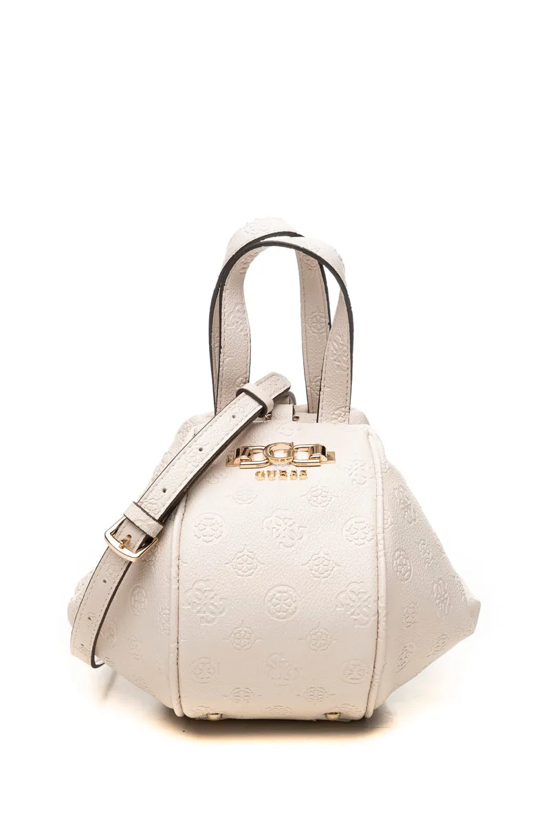 Borsa Guess Anise Top Cnv Da Donna Avorio In Poliuretano