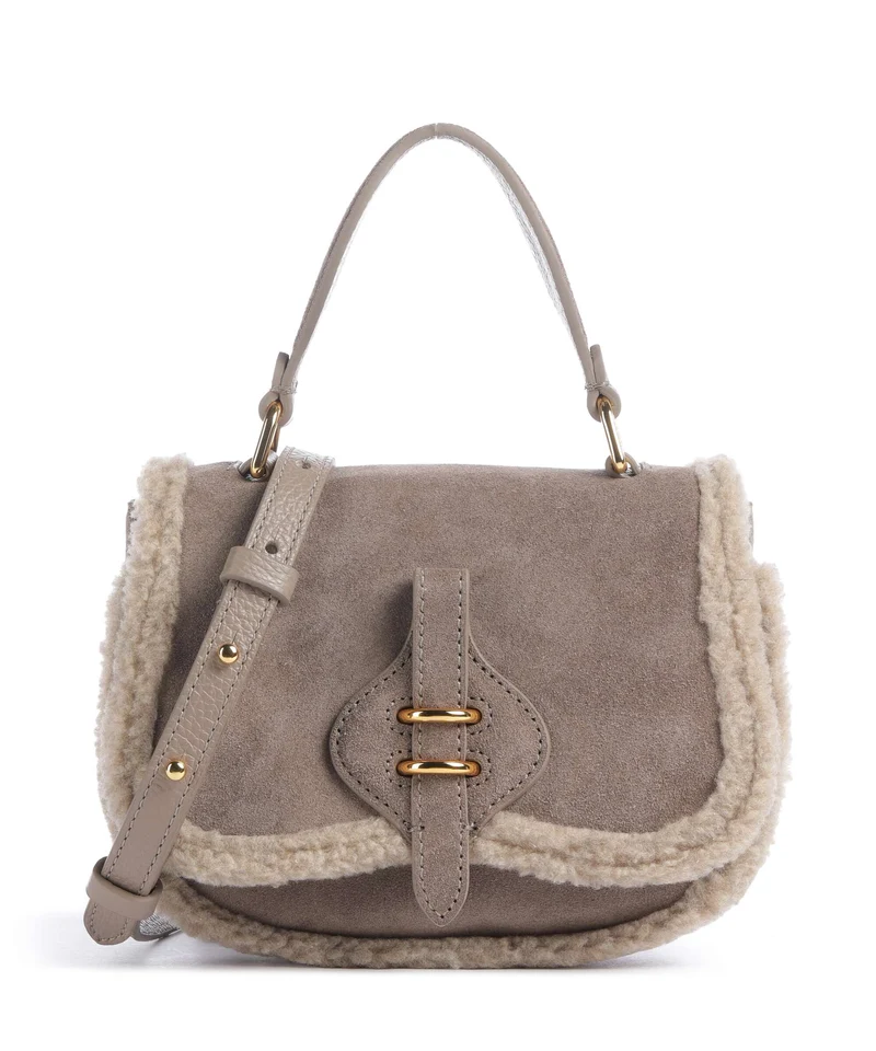 Coccinelle Mavery Suede Eco Borsa a tracolla warm taupe