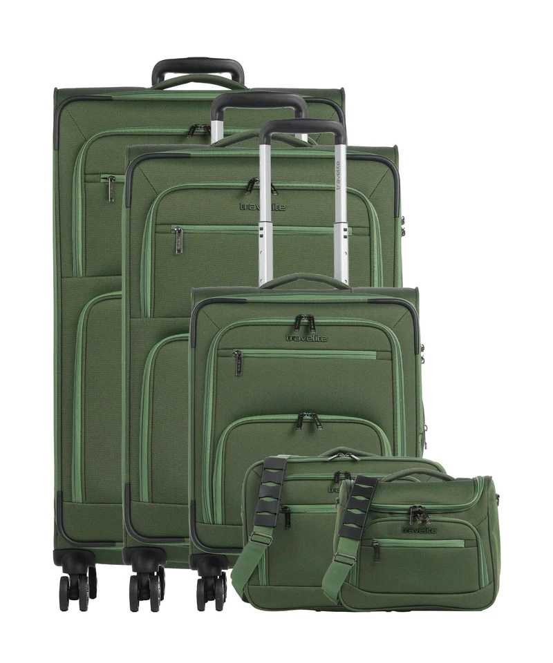 Travelite Cubis Set valigie trolley (4 ruote) green