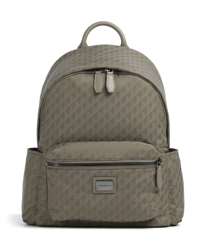 Emporio Armani Eagle All Over Zaino stone gray