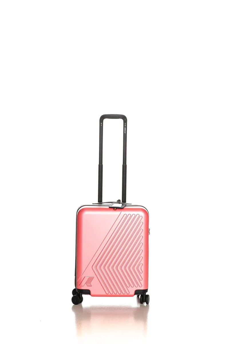 Trolley K-Way Eudoxie Lg Unisex Rosa Geranio In Policarbonato