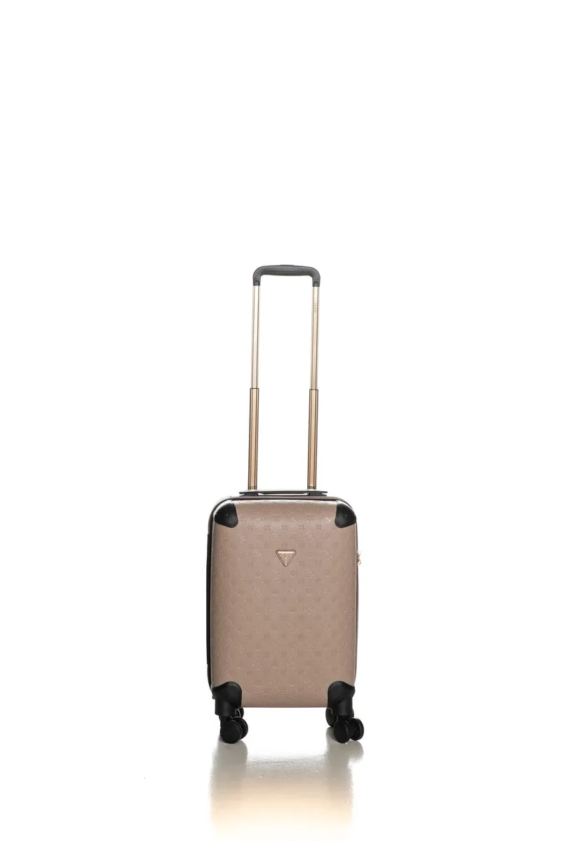 Trolley Guess Wilder Travel 18 In 8 Wheeler Spinner S Da Donna Tortora Stampa Loghi 4 G Peony Fango In Sintetico