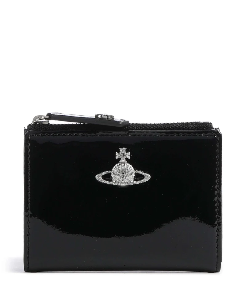 Vivienne Westwood Patent Porta carte di credito black/diamante orb