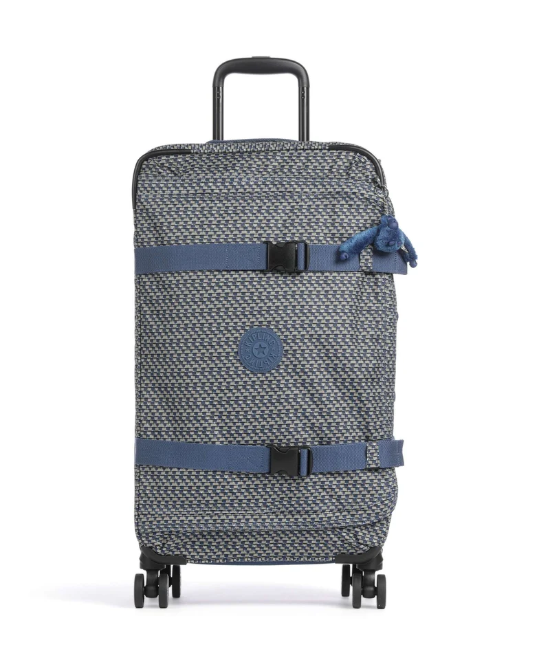 Kipling Basic Spontaneous M Valigia trolley (4 ruote) blue on wire