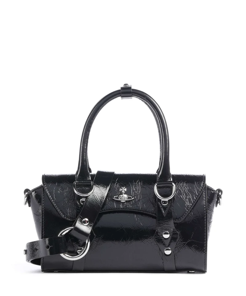 Vivienne Westwood Bettina Naplak Mini Borsa a mano black