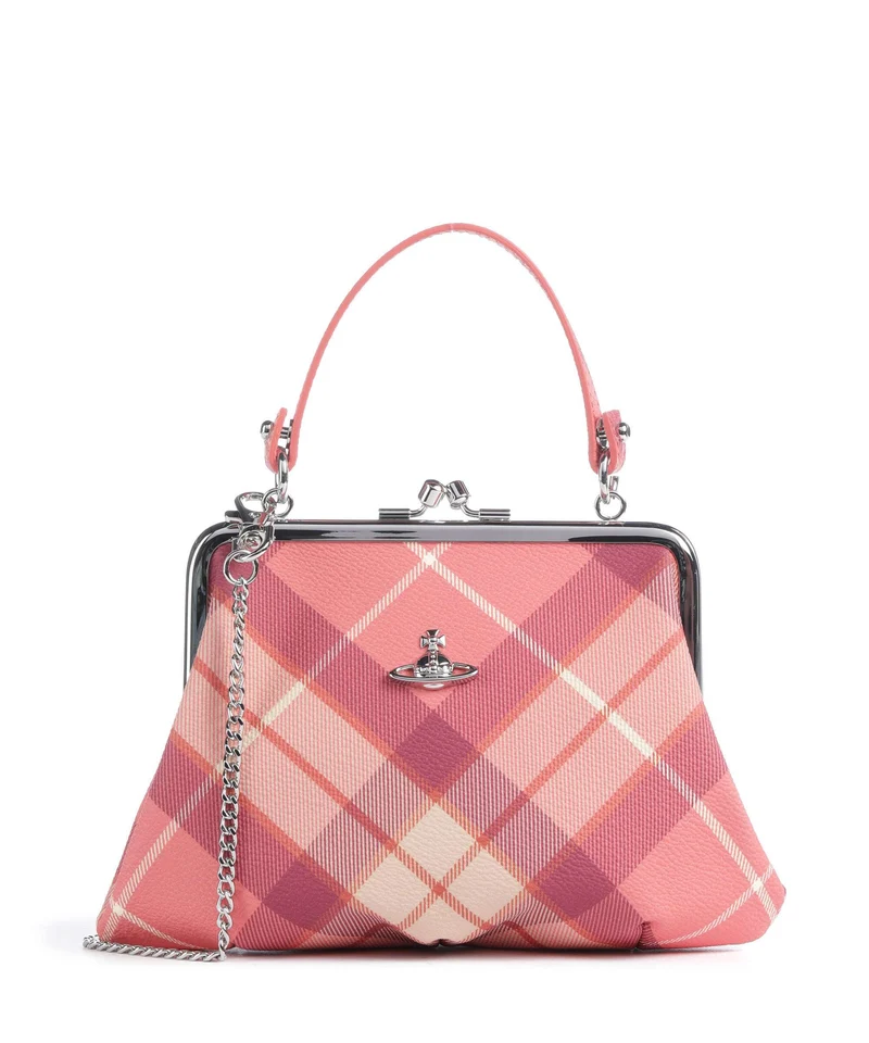 Vivienne Westwood Granny Frame Buccia D'Arancia Borsa a mano fraser pink