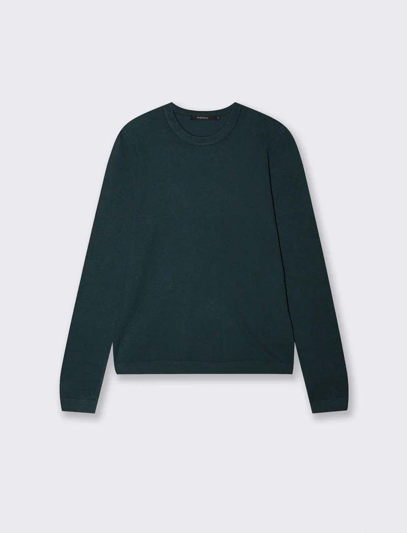 Pullover basico girocollo a manica lunga - Ottanio