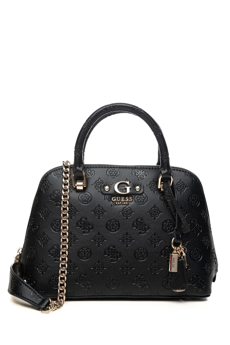 Borsa Guess Dita Dome Da Donna Nera In Poliuretano