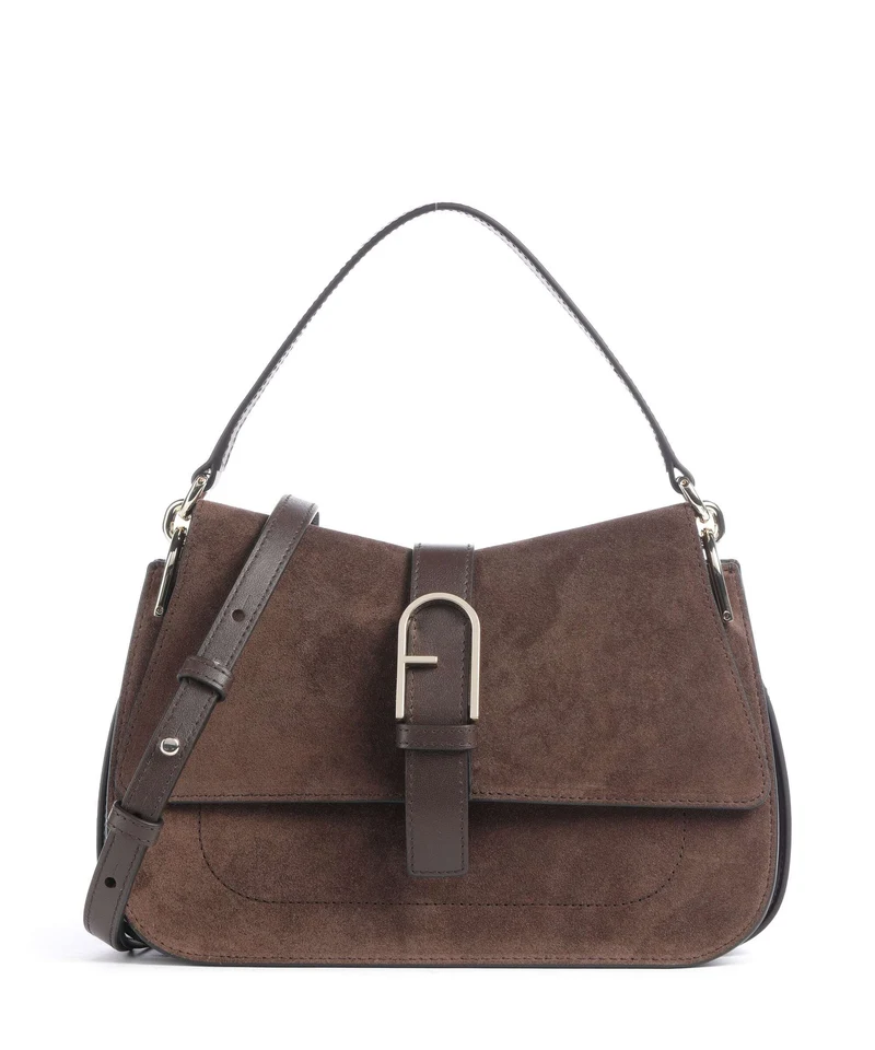Furla Flow M Borsa a mano toni cioccolato