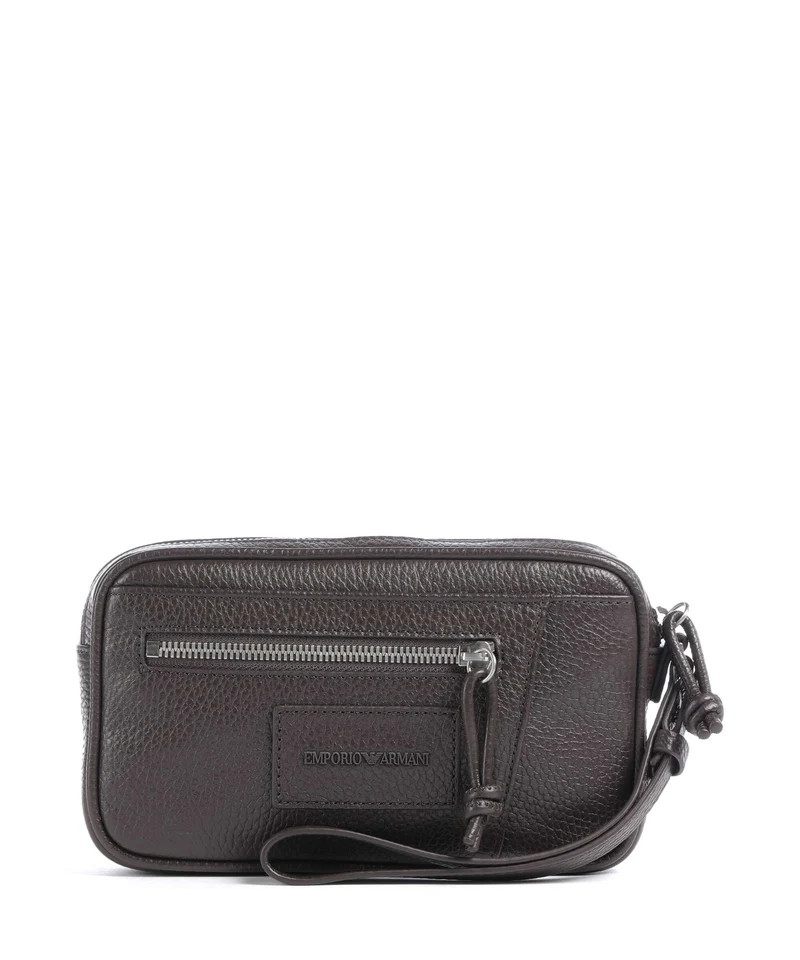 Emporio Armani Business Borsa da toilette black coffee