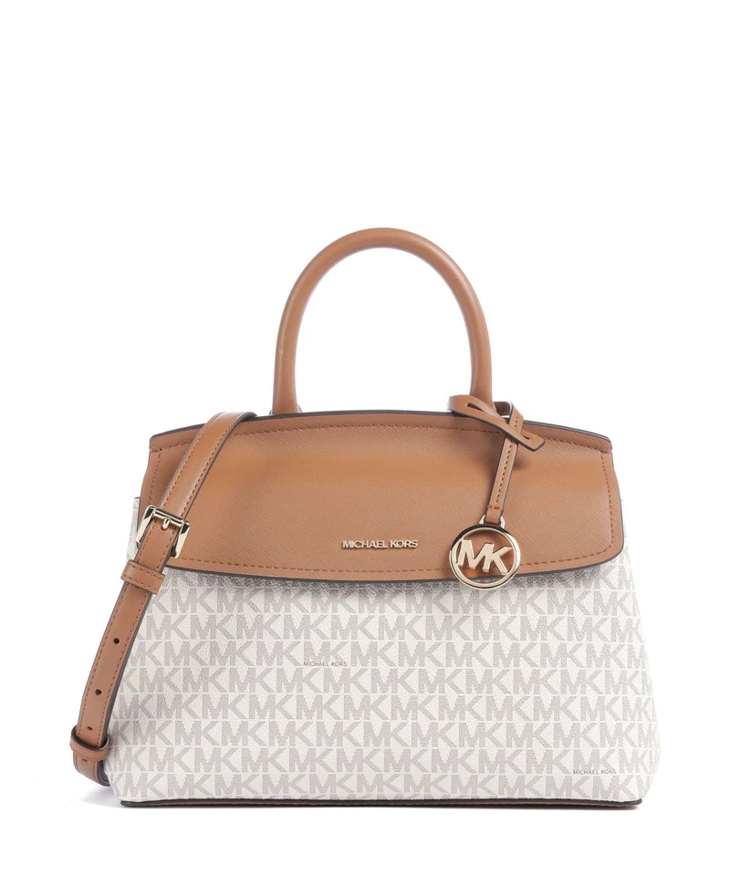 Michael Kors Landry Small Borsa a mano vanilla/acorn