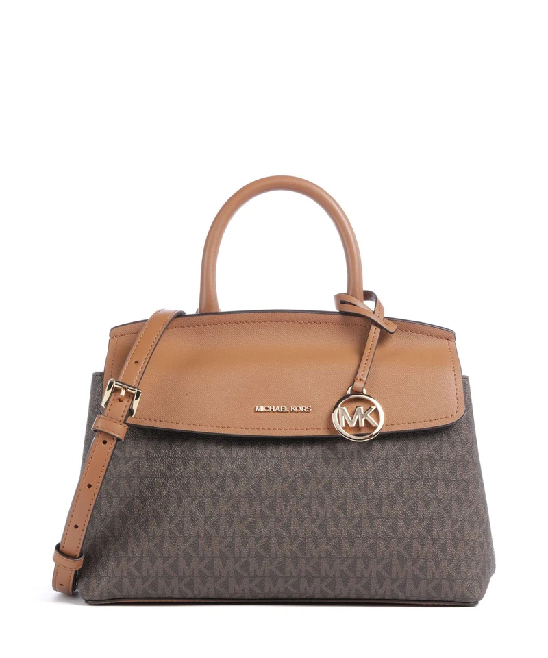 Michael Kors Landry Small Borsa a mano brown/acorn