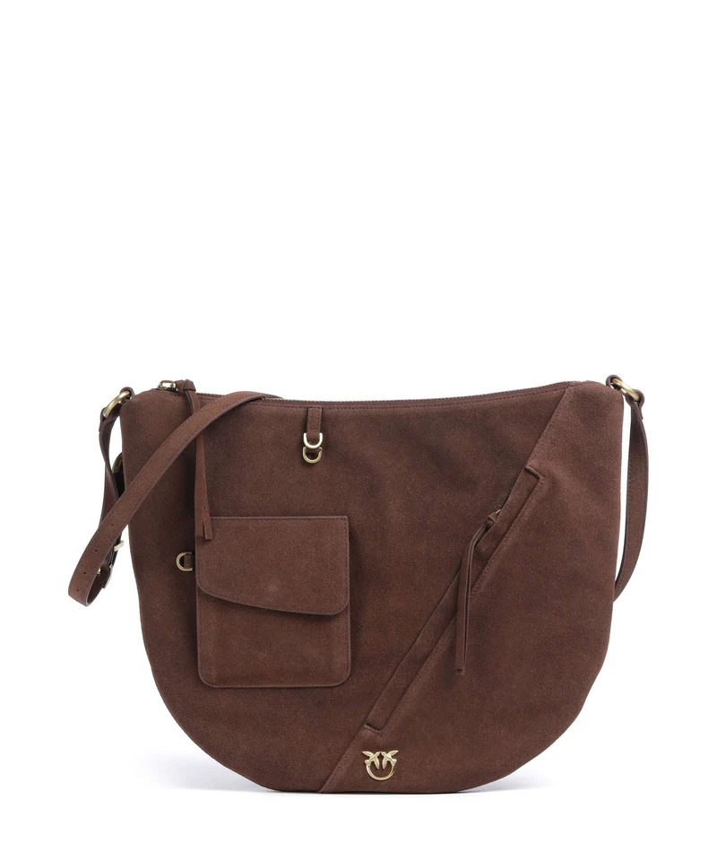 Pinko Luna Big Borsa hobo castano intenso/matt gold