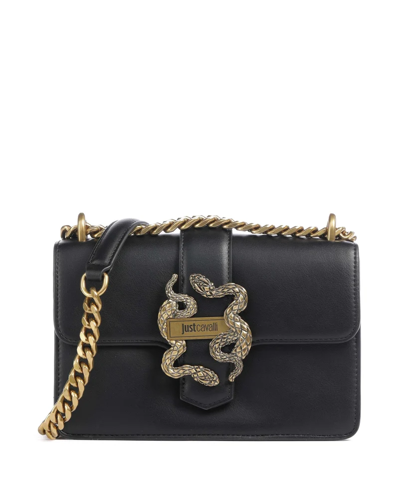 Just Cavalli Iconic Snakes Borsa a spalla black