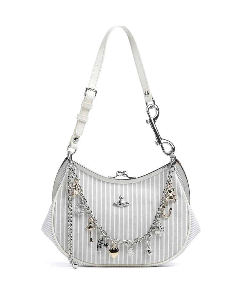 Vivienne Westwood Charm Frame Classic Oxford Shirt Borsa a spalla multi