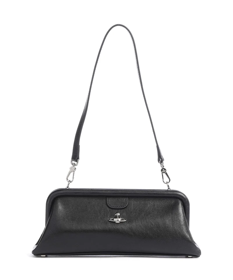 Vivienne Westwood Jane Frame Supple Borsa a spalla black