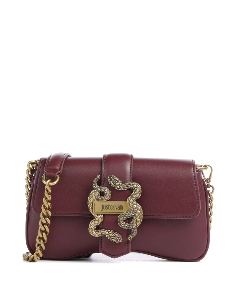 Just Cavalli Iconic Snakes Borsa a tracolla cordovan
