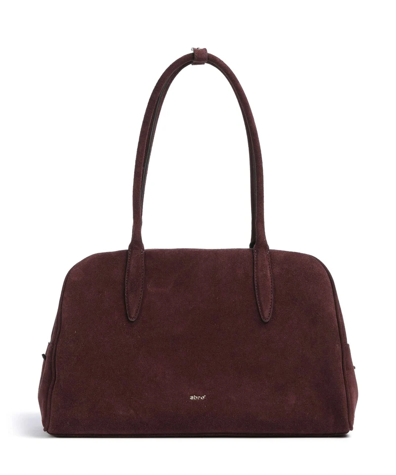Abro Suede Amara Borsa a spalla burgundy
