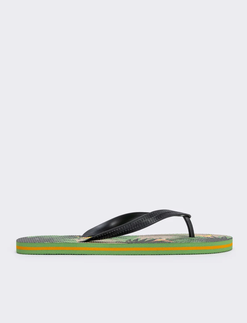 Infradito tropicali da uomo in pvc - Nero