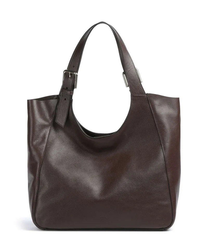 Furla Dora L Borsa shopper dark cioccolato