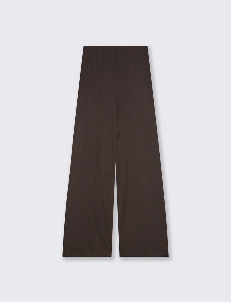Pantalone Dritto Elastico - Moro