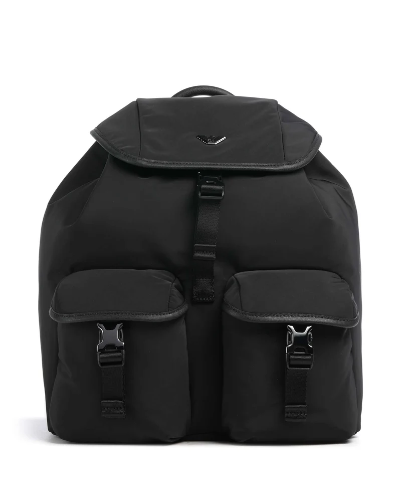 Emporio Armani Nylon Recycled Zaino black beauty
