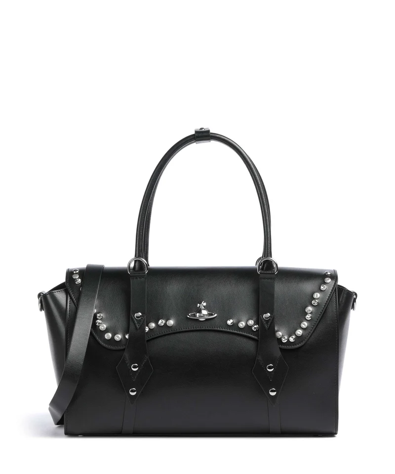 Vivienne Westwood Bettina Smooth Medium Borsa a mano black