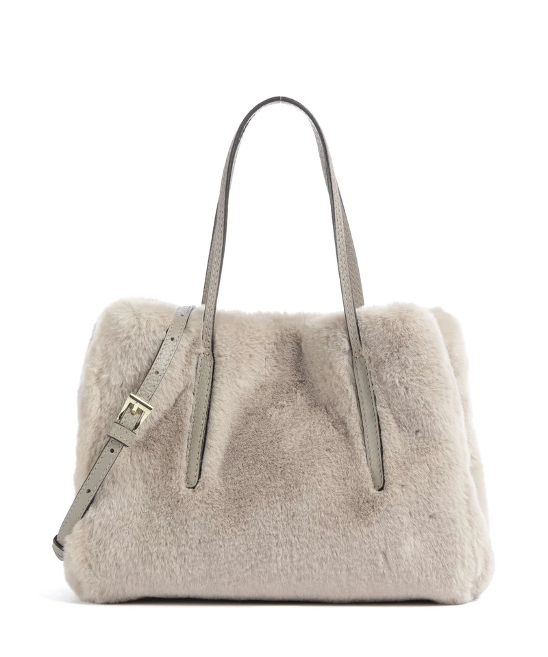 Abro Eco Fur Noelle Borsa a mano siena