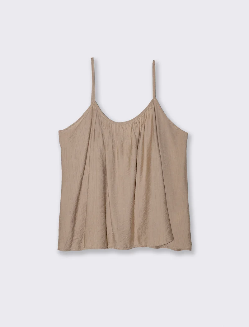 Bretelle Sottili con Vestibilità Comoda - Beige