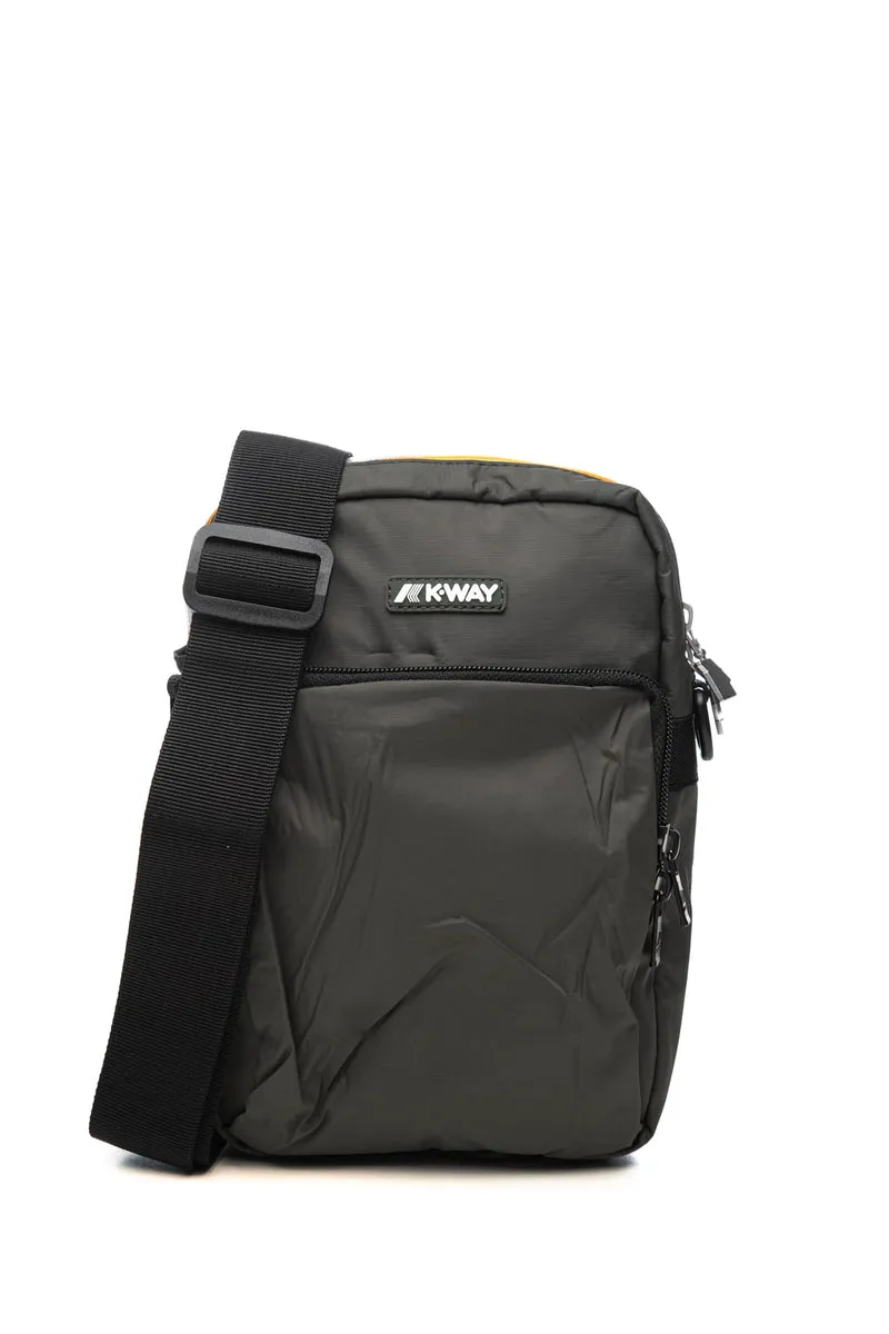 Borsello K-Way Erloy Da Uomo Verde Militare Scuro In Nylon