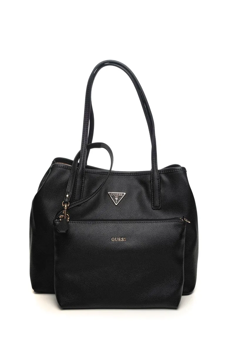 Borsa Guess Victtoria 2 In 1 Tt Da Donna Nera In Poliuretano