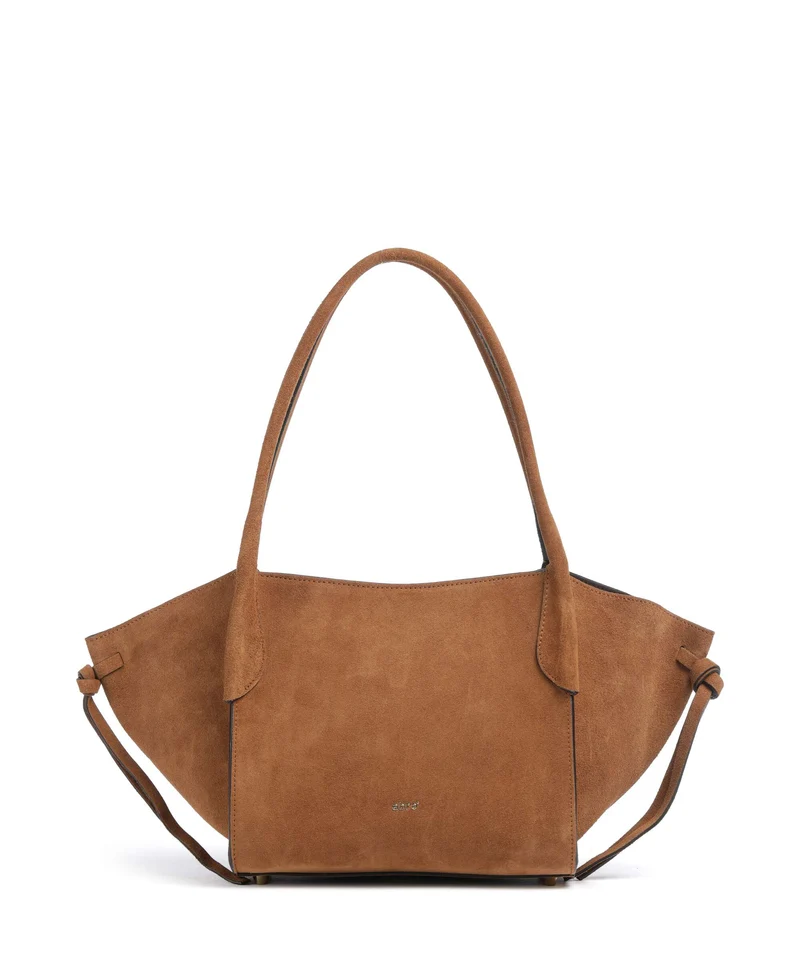 Abro Suede Vibe Small Borsa a spalla cuoio