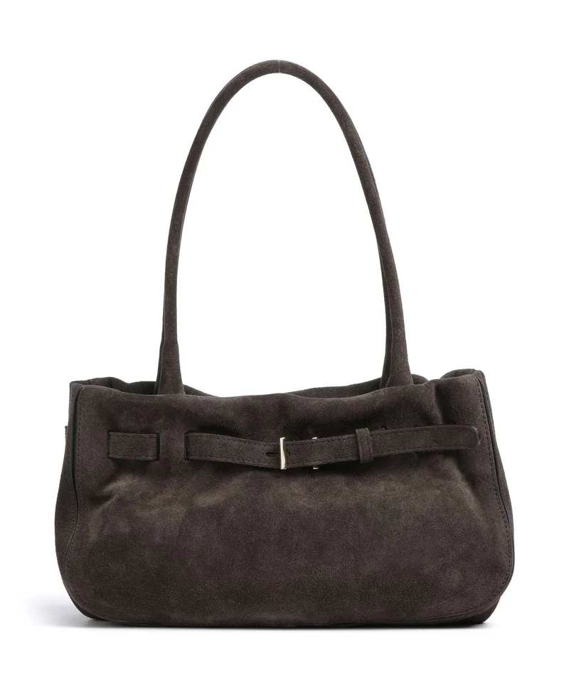 Abro Suede Jill Borsa a spalla dark brown