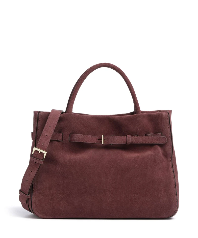 Abro Suede Jill Borsa a mano burgundy