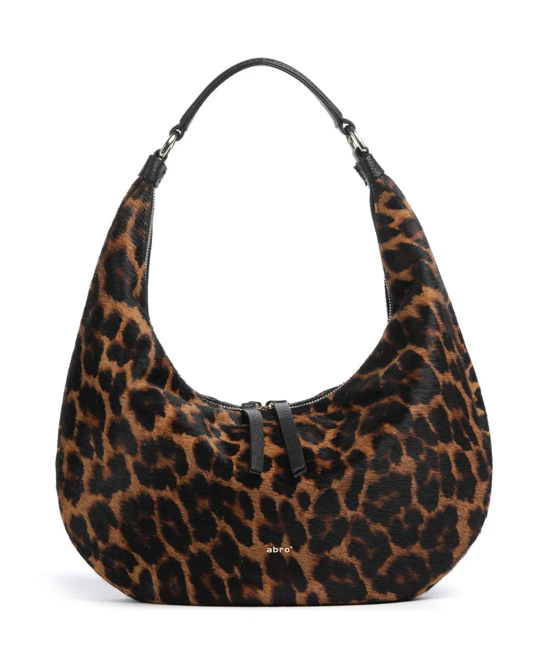 Abro Animal Printed Nana Small Borsa hobo leo