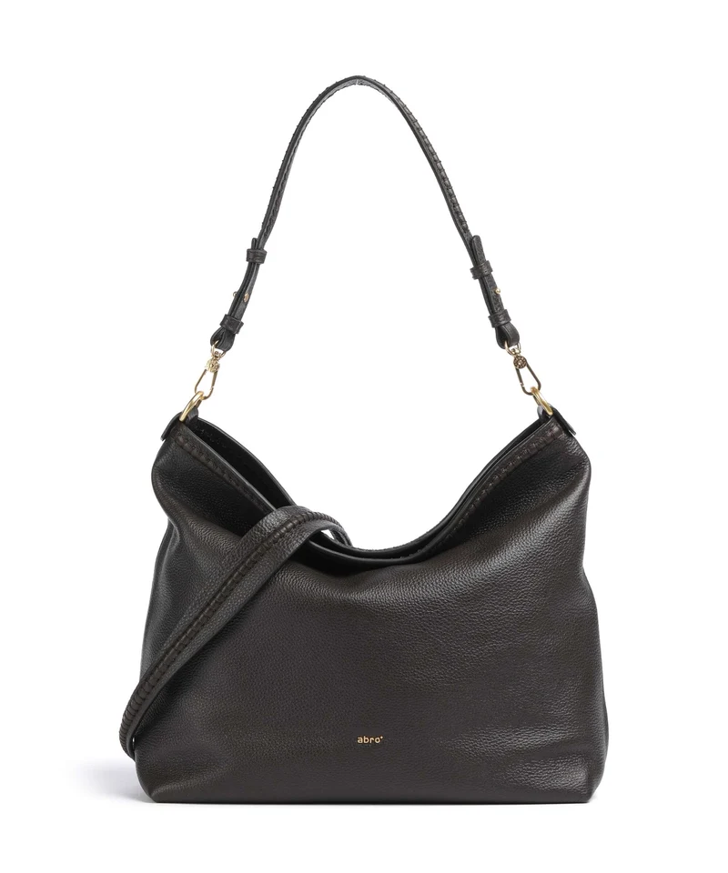 Abro Agave Signature Borsa hobo dark brown