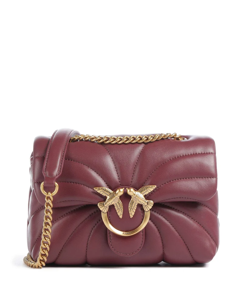 Pinko Love Puff Mini Borsa a spalla ribes intenso/antique gold