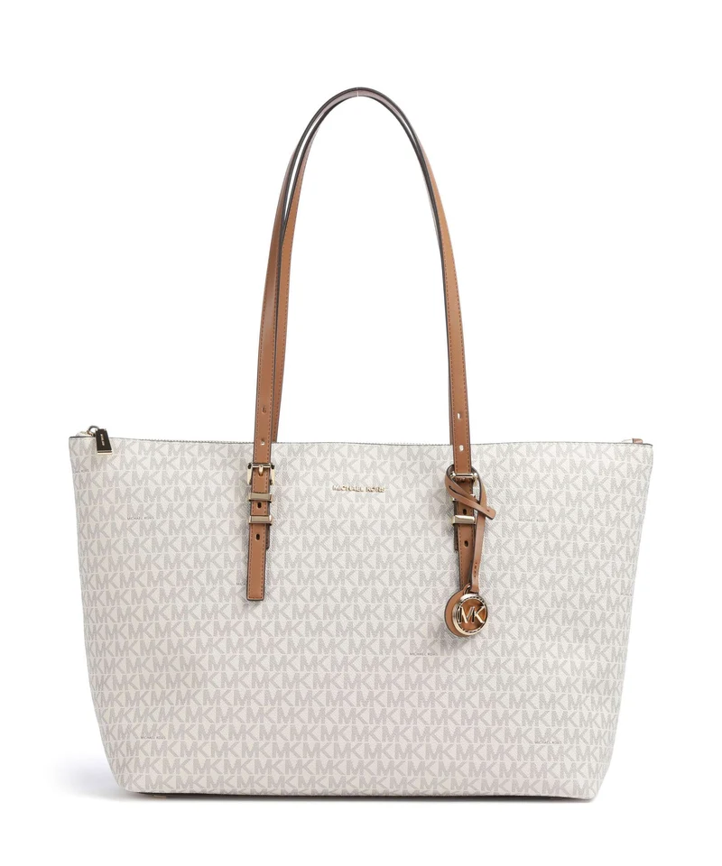 Michael Kors Quinn Large Borsa shopper vanilla/acorn