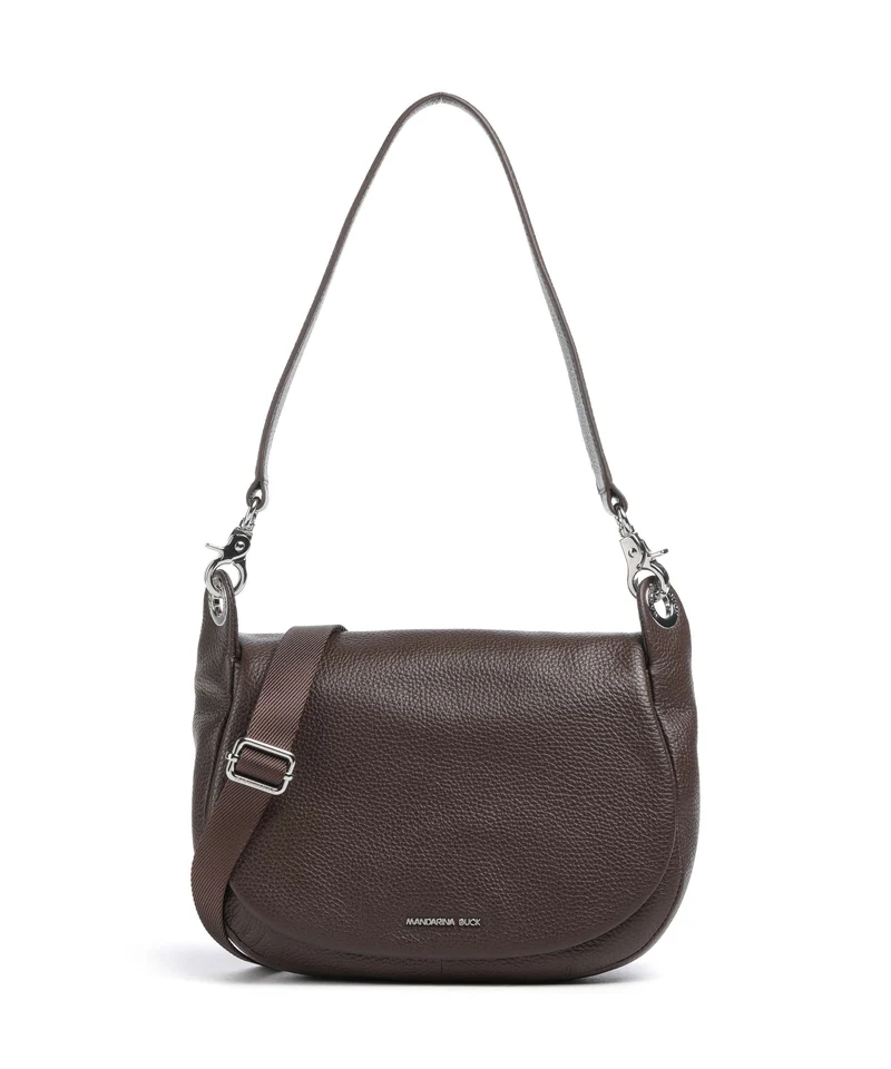 Mandarina Duck Mellow Leather Borsa a spalla espresso