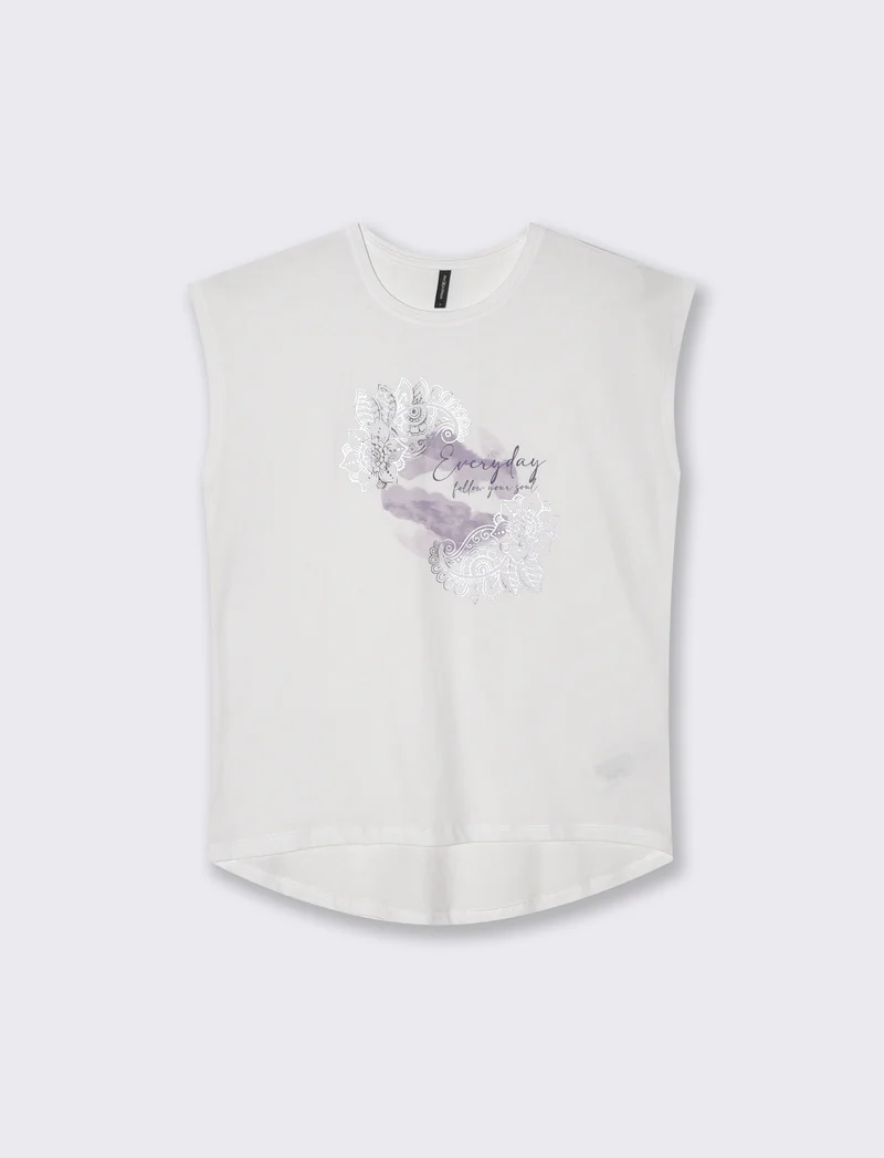 T-shirt manica a T con scollo paricollo - var 1