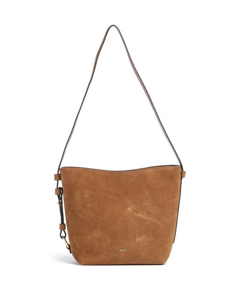 Abro Suede Cosmo Borsa hobo cuoio