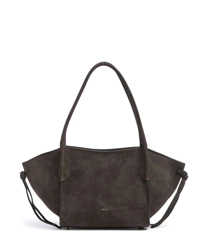 Abro Suede Vibe Small Borsa a spalla dark brown