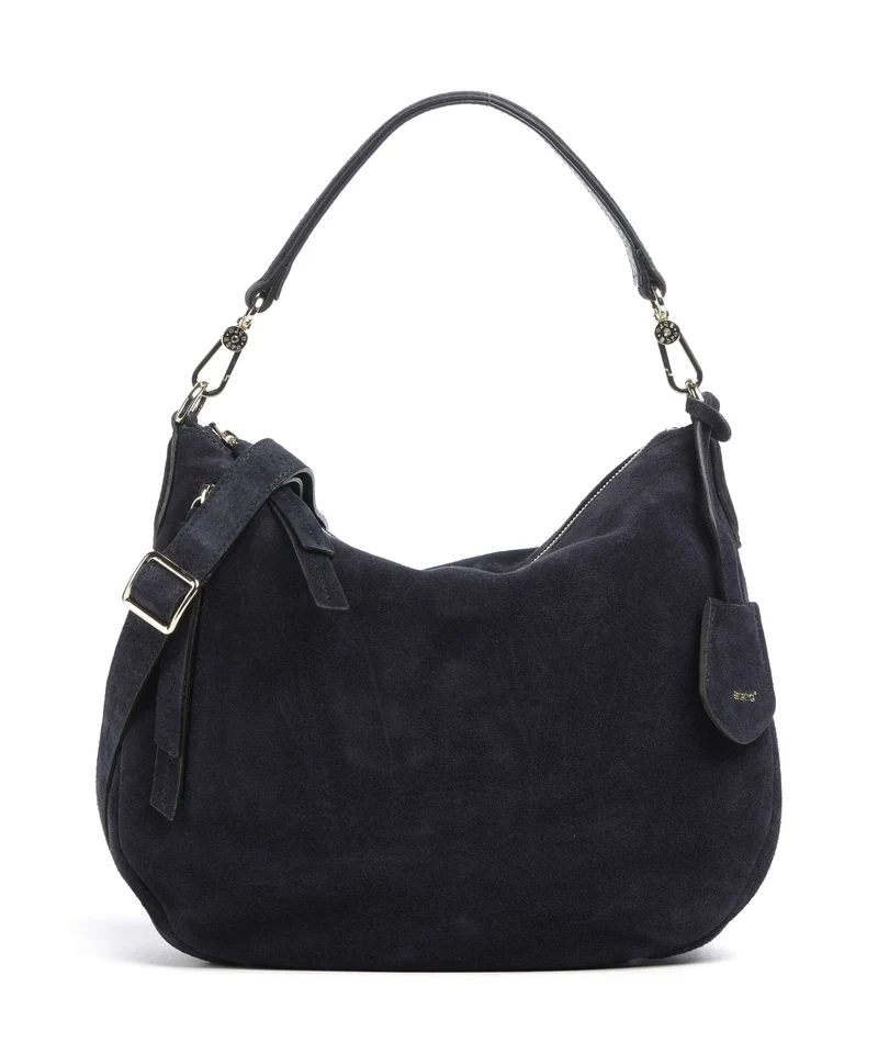 Abro Suede Juna Small Borsa hobo navy