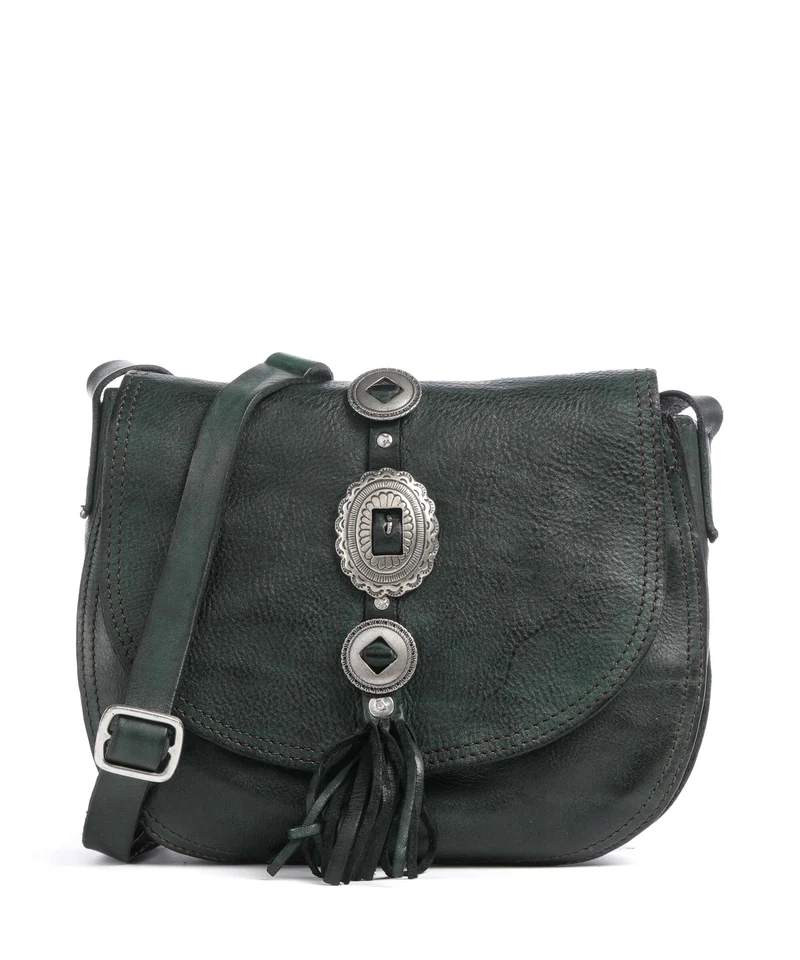 Campomaggi Borsa a tracolla green bottle