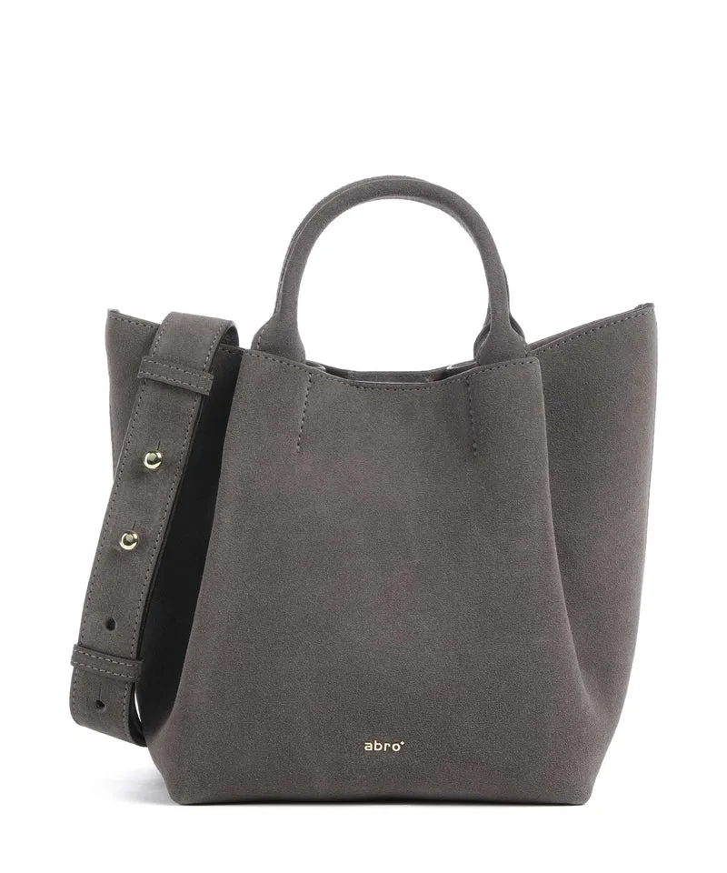 Abro Suede Essential Small Borsa a mano grey