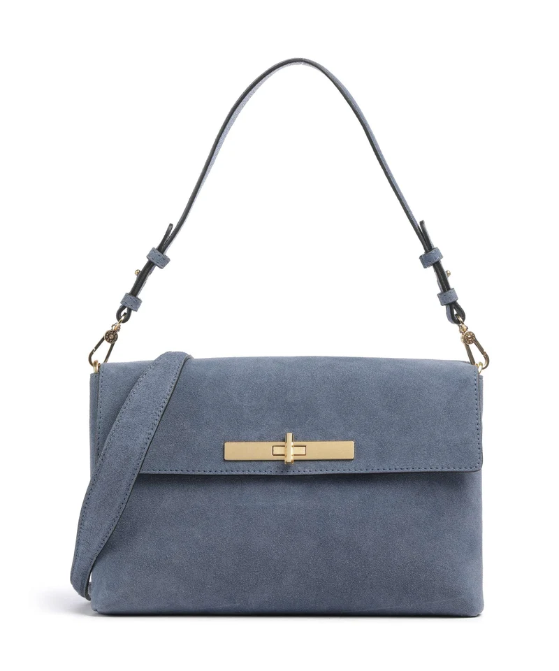 Abro Suede Twist Borsa a spalla jeans