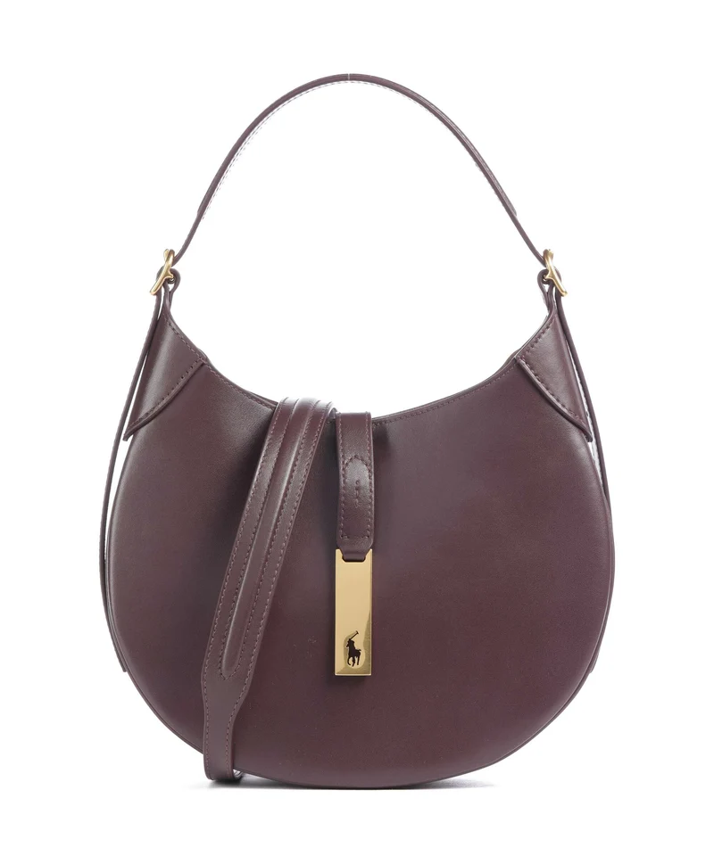 Polo Ralph Lauren ID Collection Small Borsa a spalla midnight merlot