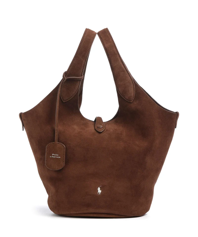 Polo Ralph Lauren Play Medium Borsa a mano cafe