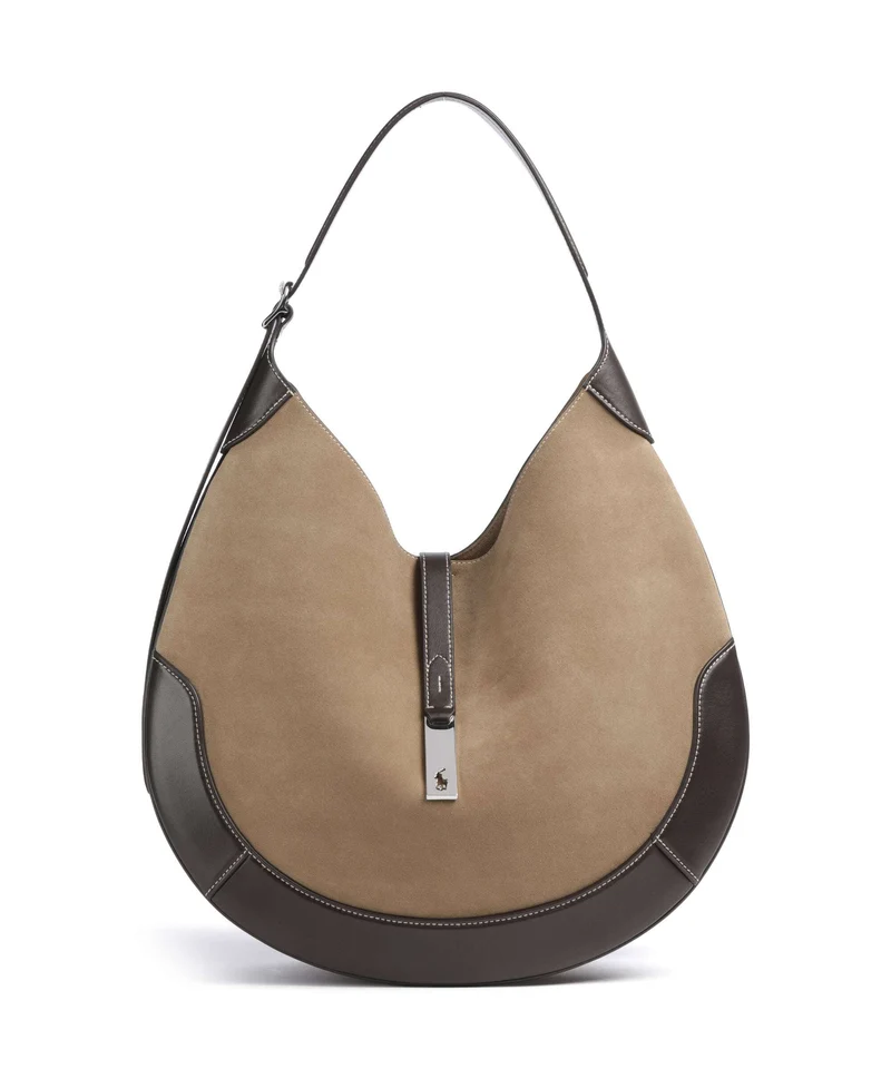 Polo Ralph Lauren ID Collection Medium Borsa hobo clay/tobacco
